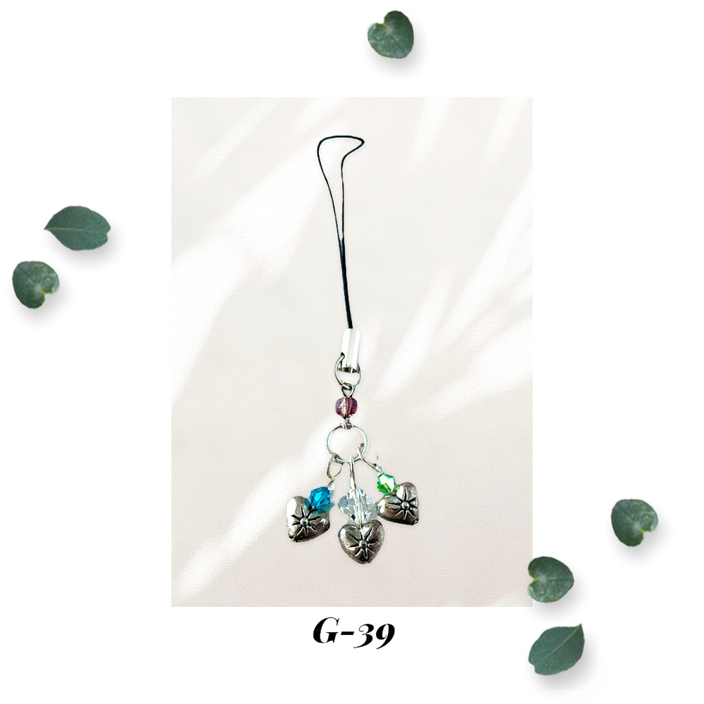 Heart Crystal Charm - Keychain - Zipper Pull - Cell Charm